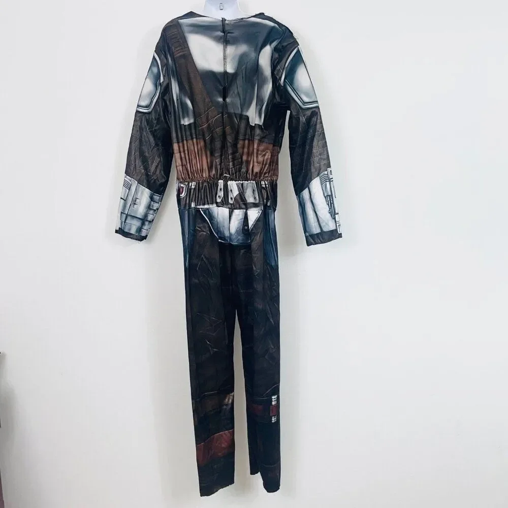 Star Wars Child Size L Costume Mandalorian Gray Black Halloween Dress Up